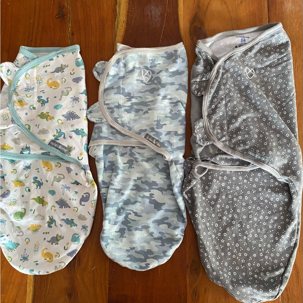 SwaddleMe Baby Swaddle - Blue and Yellow Patterns‎
